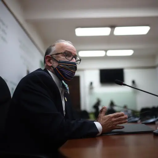 Edwin Asturias, jefe de la Coprecovid. Foto: Edwin Bercián