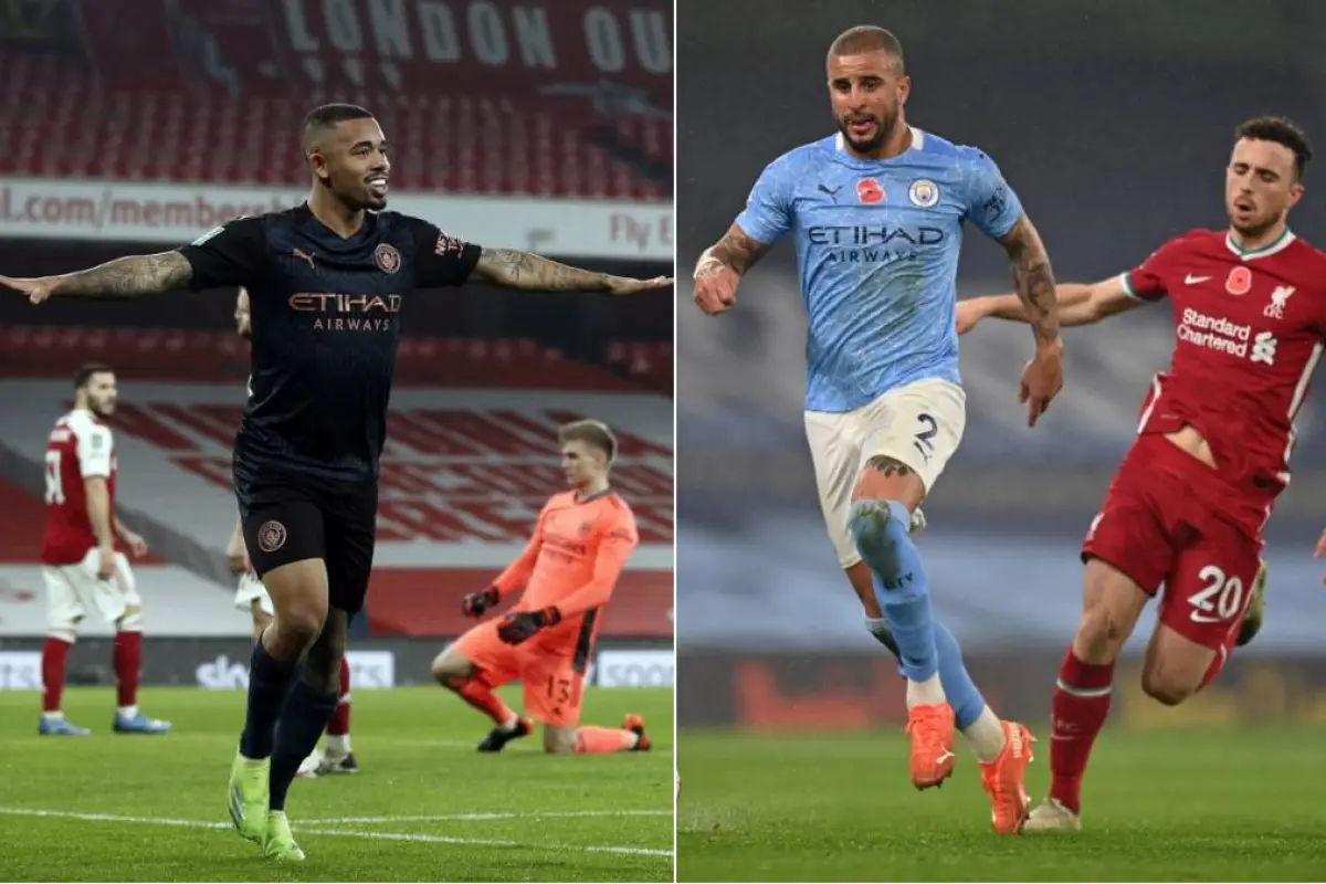 Gabriel-Jesus-Kyle-Walker-Positivos-COVID-19, 