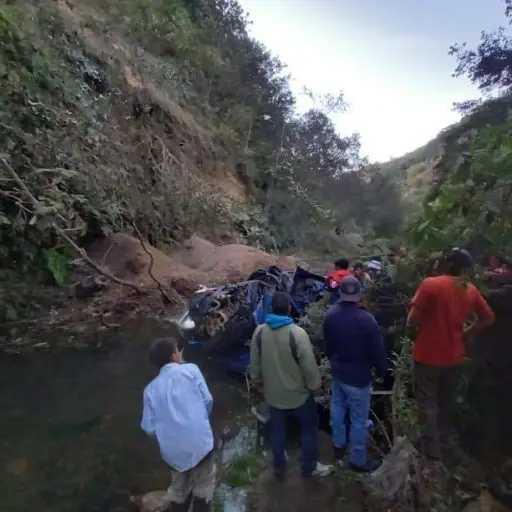 Accidente de tránsito en Tajumulco, en San Marcos. Foto: Sacatepéquez Star News