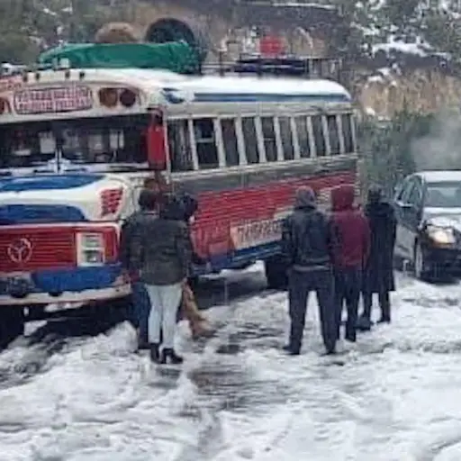 Cae granizo en San Marcos. Foto: Williar Arreaga