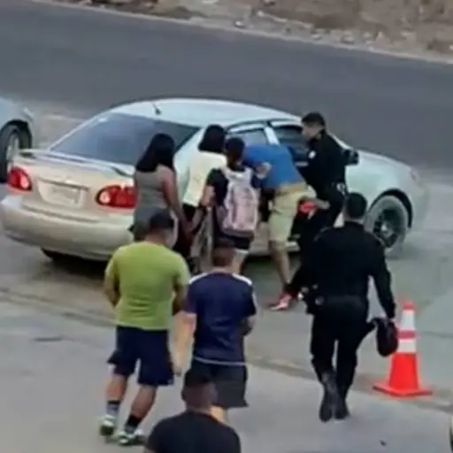 La PNC sorprende a un hombre cuando agredía a una mujer. PNC