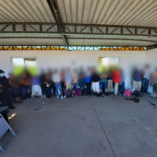 Rescatan a migrantes en México. Foto: SSP