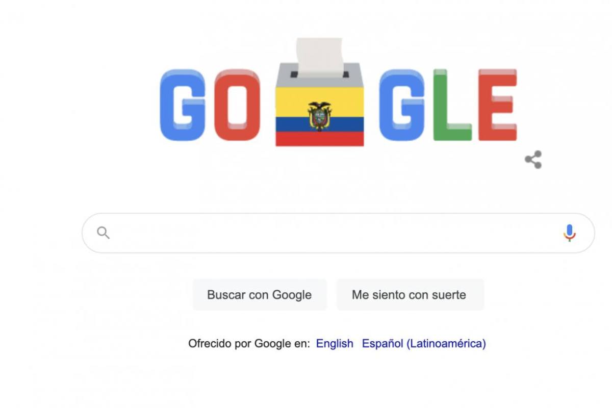 Google crea doodle sobre elección en Ecuador