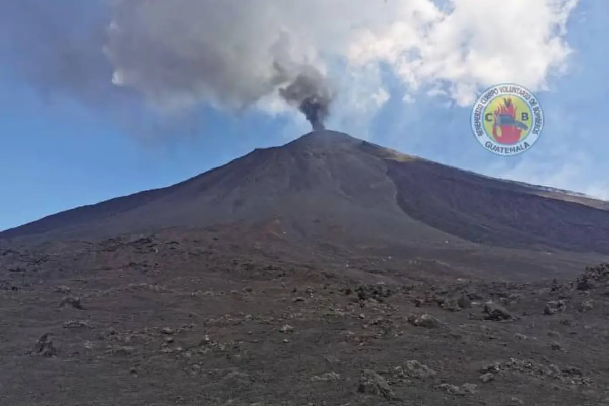 El volcán de Pacaya está en actividad alta. Cortesía