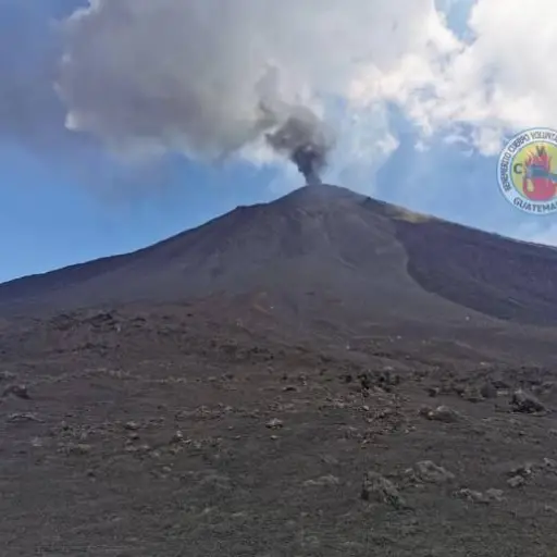 El volcán de Pacaya está en actividad alta. Cortesía