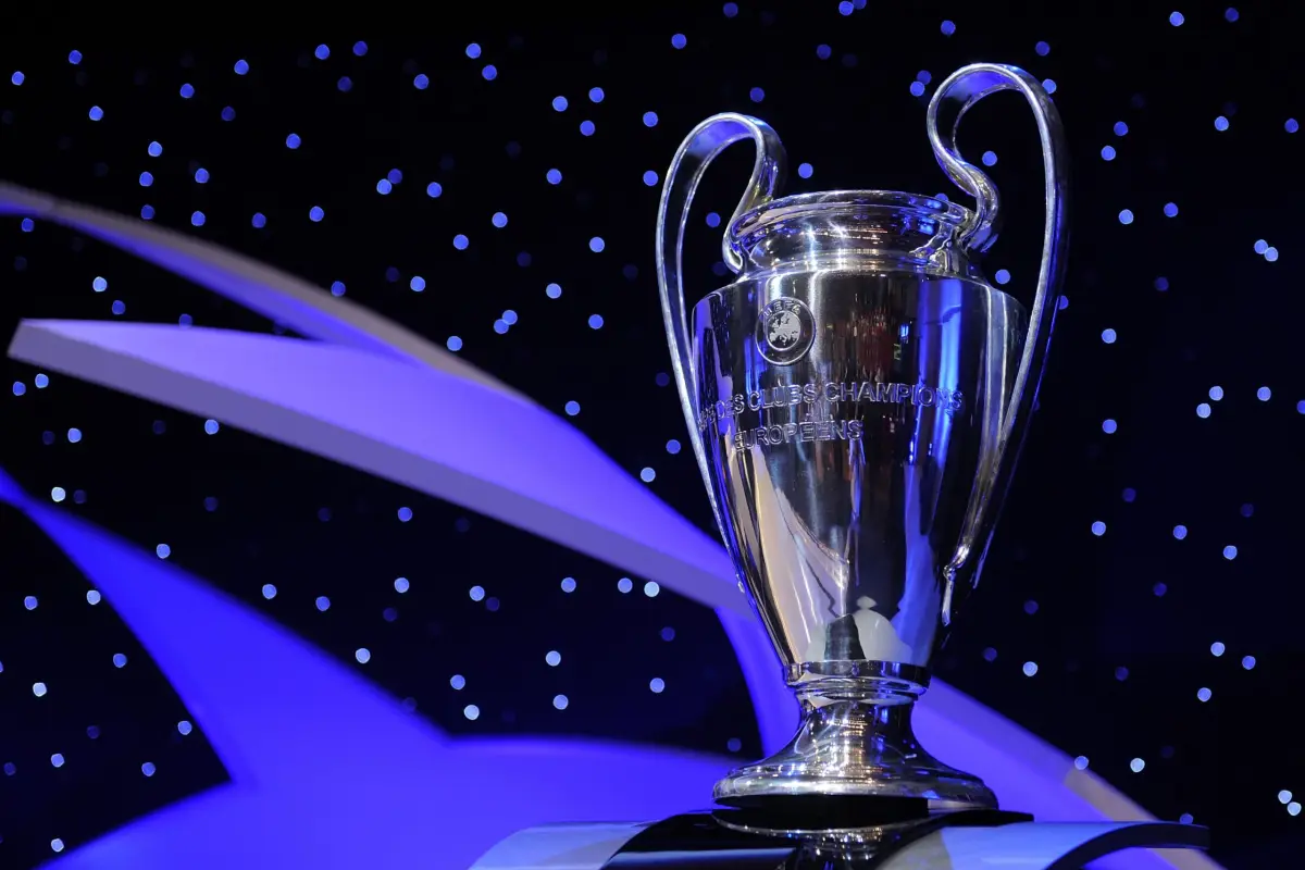 MONTE CARLO, MONACO - AUGUST 28:  A general view of the UEFA Champions League trophy at the UEFA Champions League Draw for the 2008/2009 season at the Grimaldi Center on August 28, 2008 in Monte Carlo, Monaco.  (Photo by Denis Doyle/Getty Images)