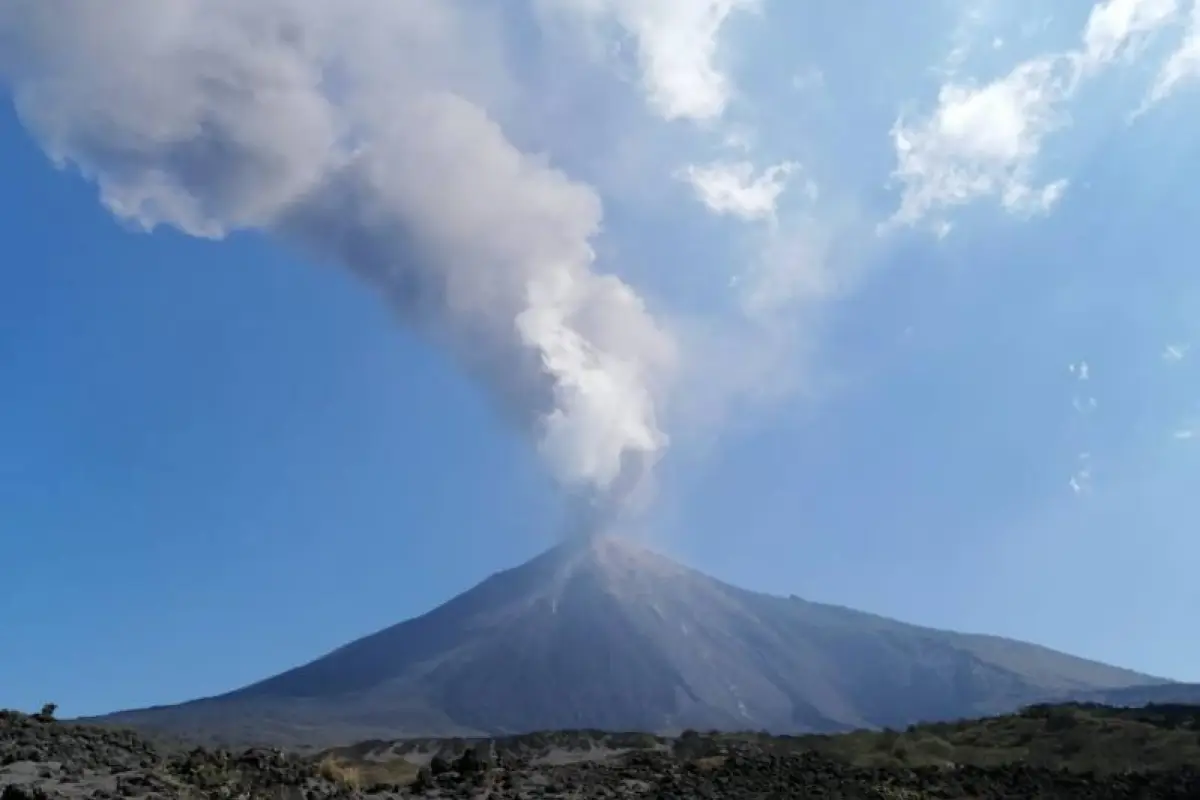 El volcán Pacaya mantiene actividad moderada y elevada. Cortesía