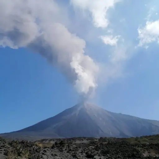 El volcán Pacaya mantiene actividad moderada y elevada. Cortesía