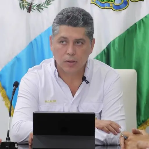 El alcalde de Antigua Guatemala, Víctor Hugo del Pozo.