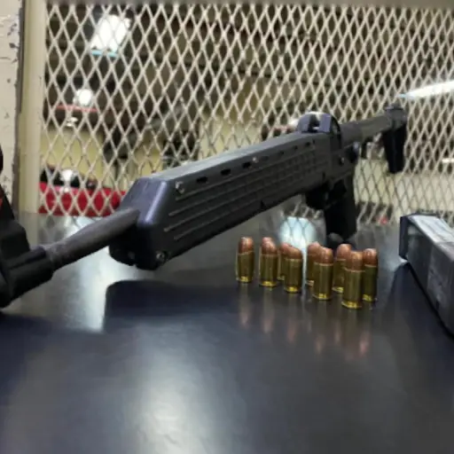 PNC incauta una carabina y captura a una mujer en la zona 3 de la capital. Foto: PNC