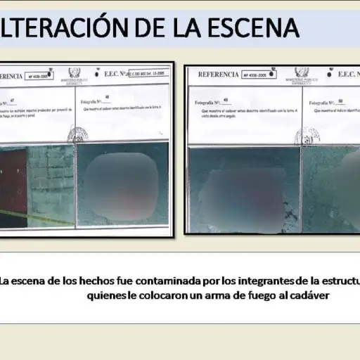 Evidencias de la ejecución extrajudicial del reo Hugo Humberto Ruiz Fuentes. Foto: CICIG