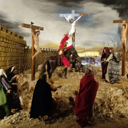 Tradición religiosa de Semana Santa en La Antigua Guatemala, en Sacatepéquez. Foto: Sandy Pineda