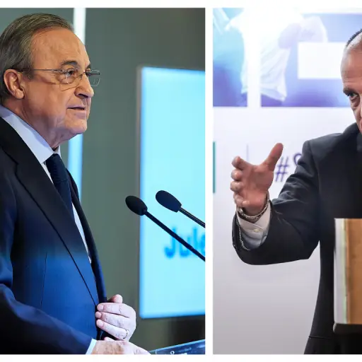 Nuevo cruce entre Florentino Pérez y Javier Tebas - Archivo