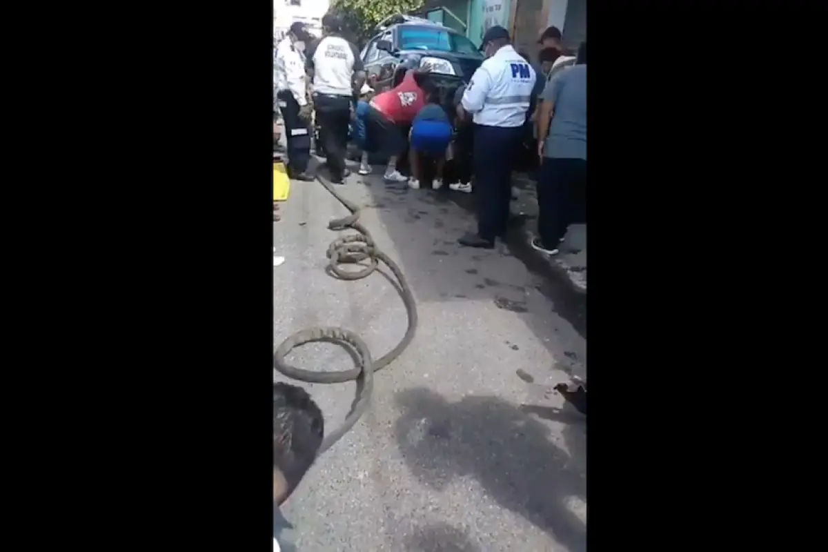 Accidente de tránsito en Mixco.