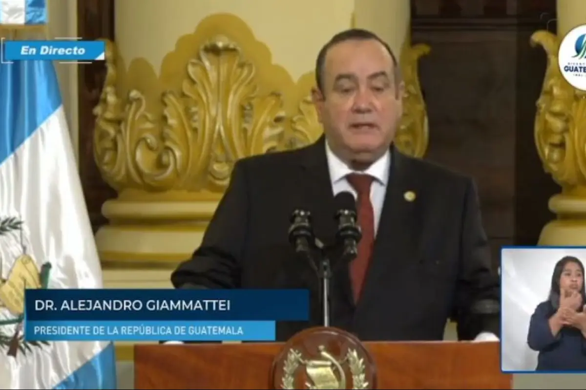 Alejandro Giammattei, presidente de Guatemala.