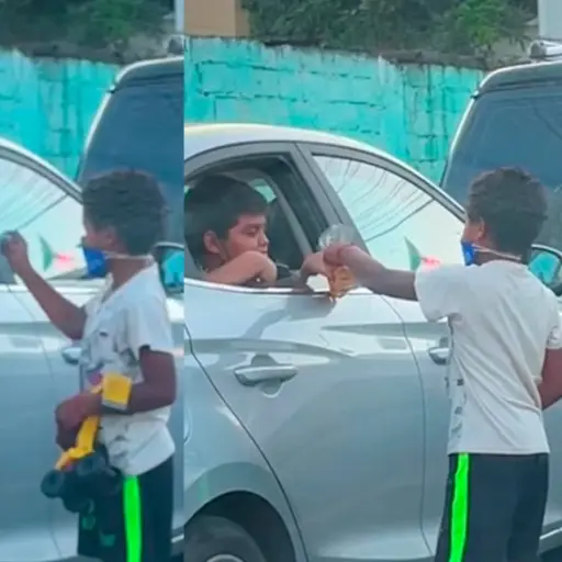 ninos-comparten-juguetes-y-frituras ,