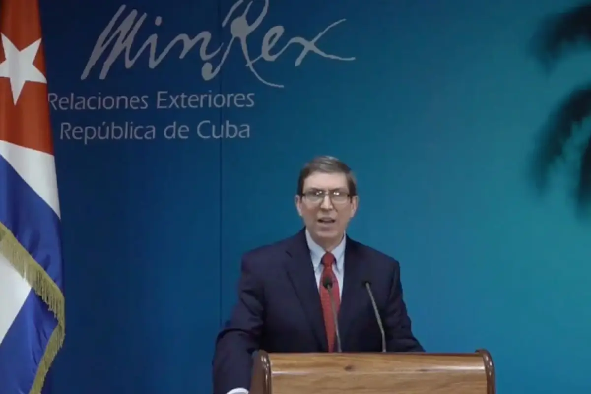 Bruno Rodríguez, ministro de Relaciones Exteriores de Cuba, 