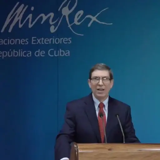 Bruno Rodríguez, ministro de Relaciones Exteriores de Cuba ,