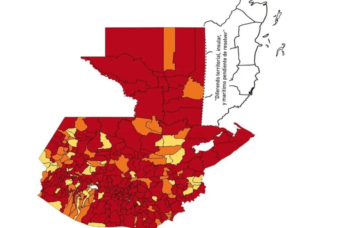 Mapa de semáforo por COVID-19 para el 10 de julio de 2021.