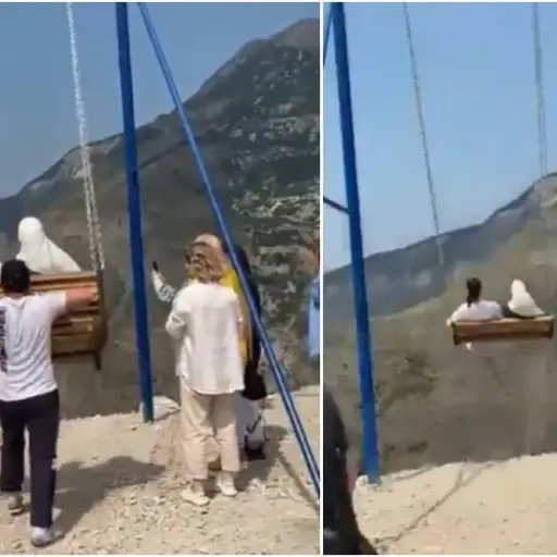 mujeres-columpio-barranco-rusia ,