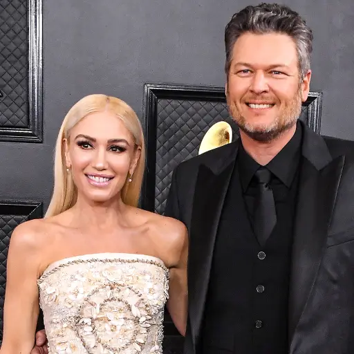 LOS ANGELES, CALIFORNIA - JANUARY 26: Gwen Stefani and Blake Shelton arrives at the 62nd Annual GRAMMY Awards at Staples Center on January 26, 2020 in Los Angeles, California. (Photo by Steve Granitz/WireImage)