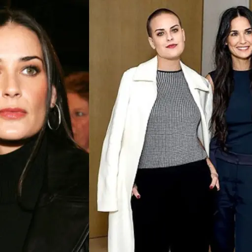Demi Moore y sus hijas ,