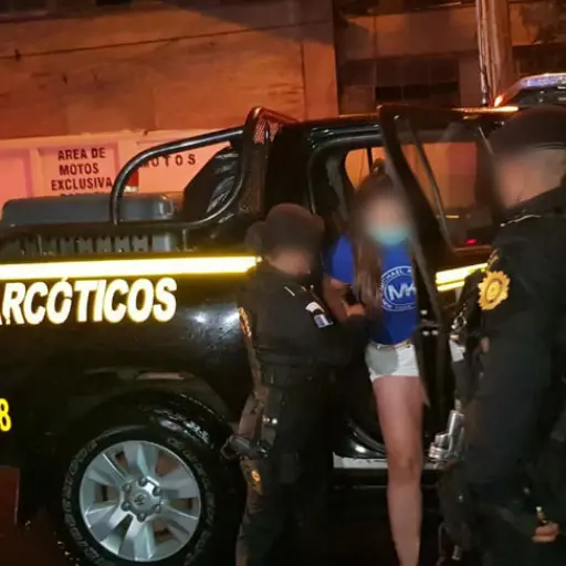 Marta Julia Lorenzana en el momento de su captura en Guatemala. Foto: PNC