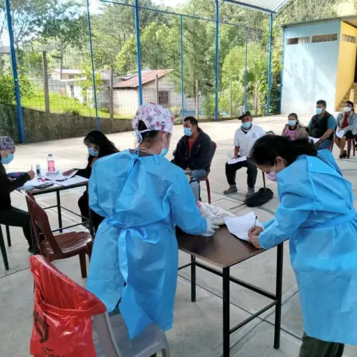 Vacunación contra el nuevo coronavirus en Guatemala. COVID-19. Foto: MSPAS