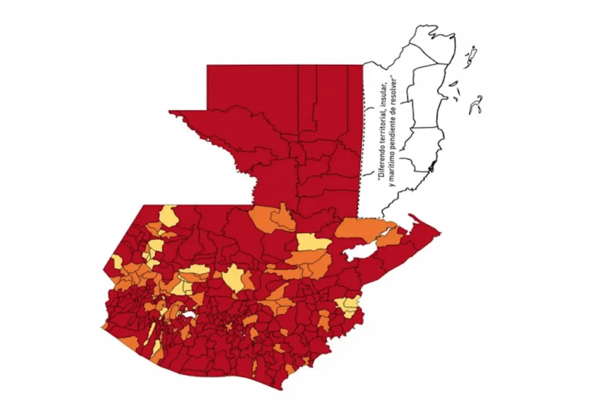 Mapa de alertas de semáforo de COVID-19 del sábado 24 de julio de 2021.