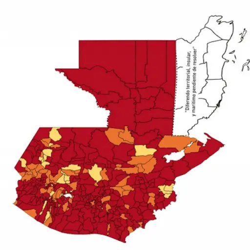 Mapa de alertas de semáforo de COVID-19 del sábado 24 de julio de 2021.