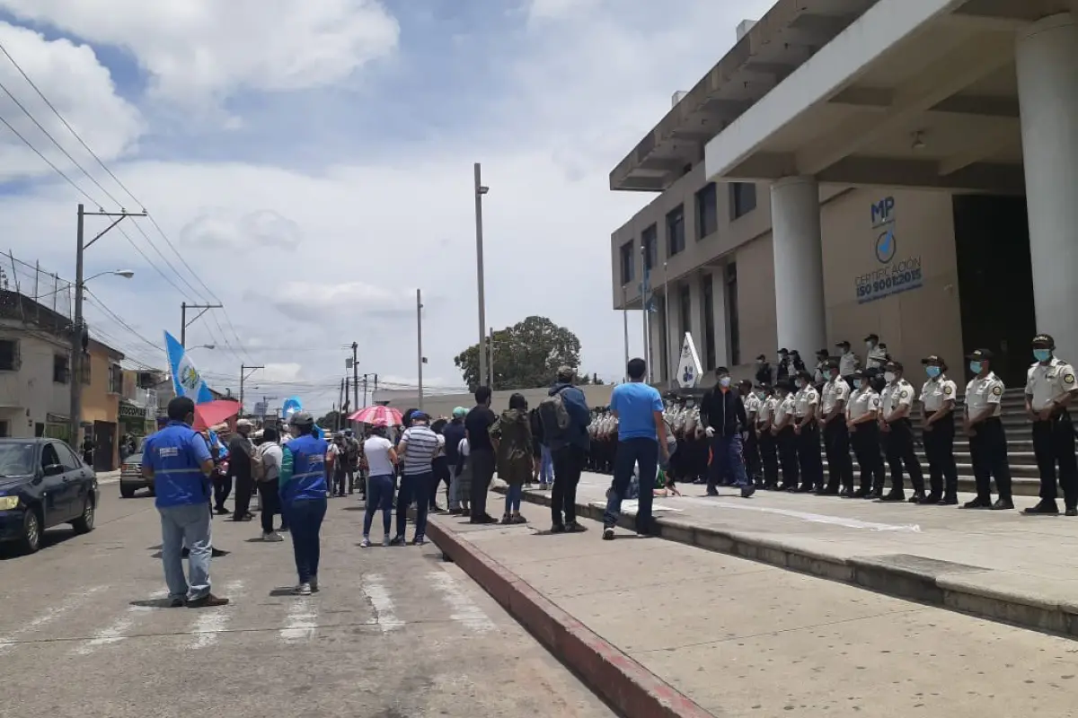 Nueva jornada de manifestaciones por la destitución Juan Francisco Sandoval, exjefe de la Fiscalía Especial contra la Impunidad (FECI). Foto: PDH