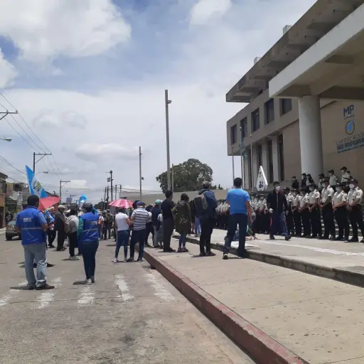 Nueva jornada de manifestaciones por la destitución Juan Francisco Sandoval, exjefe de la Fiscalía Especial contra la Impunidad (FECI). Foto: PDH