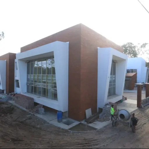 El alcalde capitalino, Ricardo Quiñónez, verificó la construcción del Munitecnológico (Munitec). Foto: Municipalidad de Guatemala