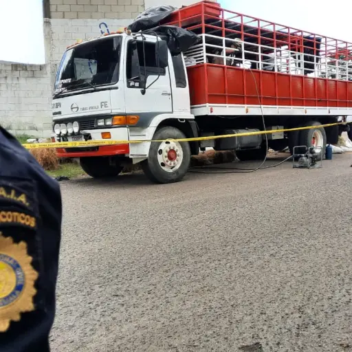 Autoridades efectúan un operativo en Palencia por posible transporte de droga. Foto: PNC