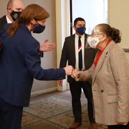 Porras se reunió en junio con la administradora de Usaid, Samantha Power. Foto: MP