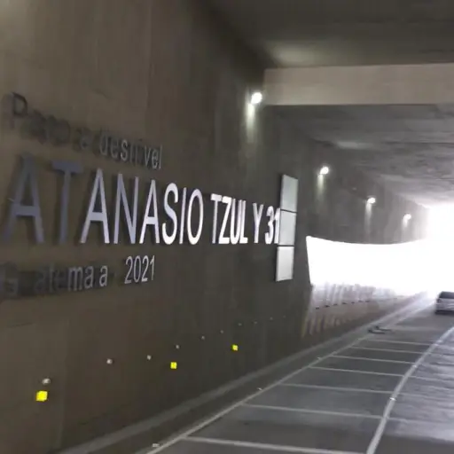 Municipalidad de Guatemala inaugura el paso a desnivel Atanasio Tzul. Foto: Edwin Bercián