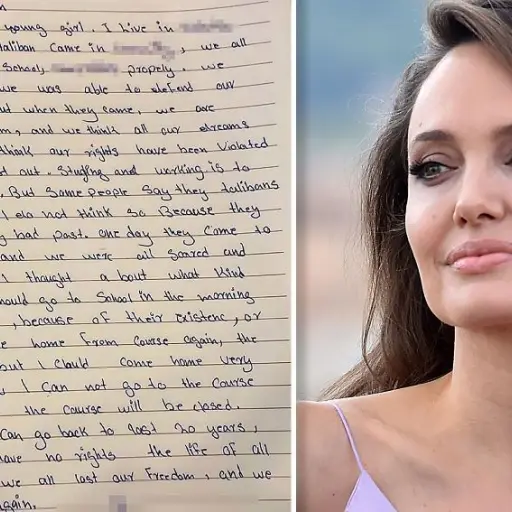 Angelia Jolie Afganistan carta ,