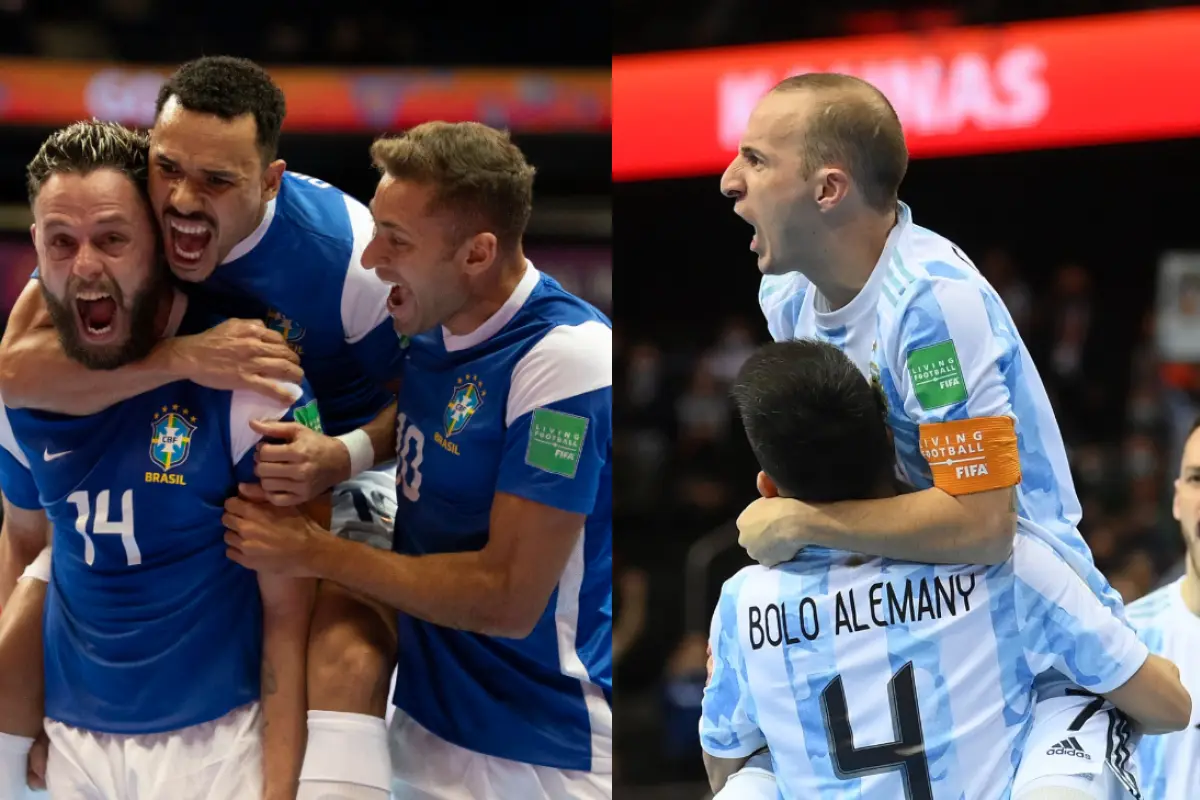 Brasil y Argentina se enfrentarán en las semifinales del Mundial de Futsala, 