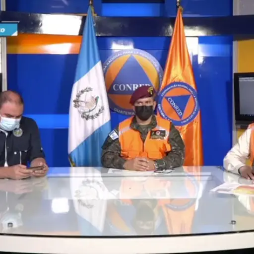 Autoridades de Invisumeh, Ejército y Conred ,