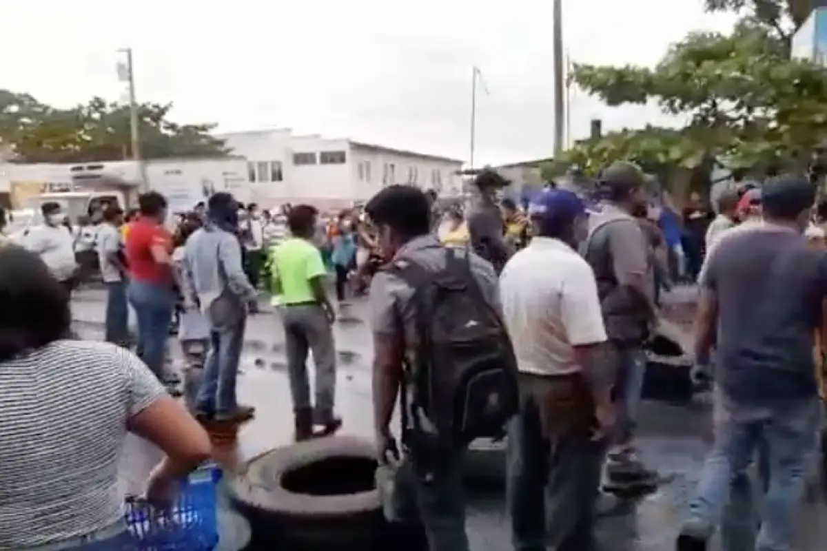 Bloqueo en Cuyotenango por segundo día, 