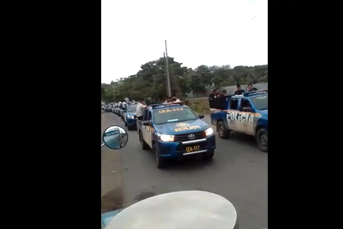 VIDEO Gran despliegue de fuerzas de seguridad en El Estor, 