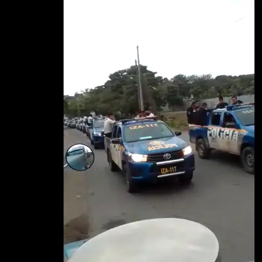 VIDEO Gran despliegue de fuerzas de seguridad en El Estor ,