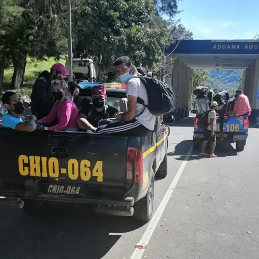 Interceptan a 39 migrantes de distintas nacionalidades en Chiquimula ,