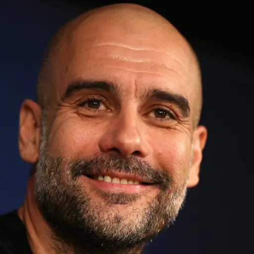 MADRID, SPAIN - FEBRUARY 25: Pep Guardiola, Manager of Manchester City reacts during a press conference ahead of their UEFA Champions League round of 16 first leg match against Real Madrid at Estadio Santiago Bernabeu on February 25, 2020 in Madrid, Spain