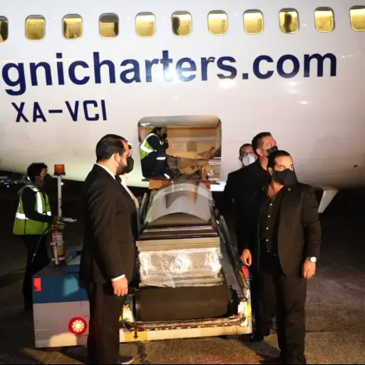 El resto de las víctimas llegaron el sábado por la noche. Foto: Cancillería 