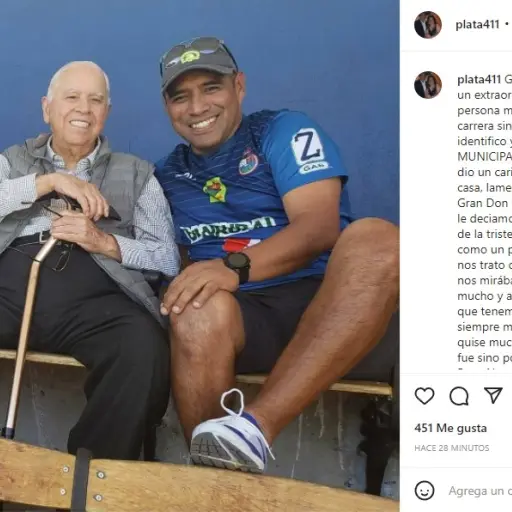 mensaje de plata a Ernesto Villa ,