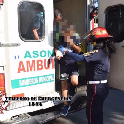 Un niño en Zacapa resultó con quemaduras por la pólvora. Foto: Cortesía