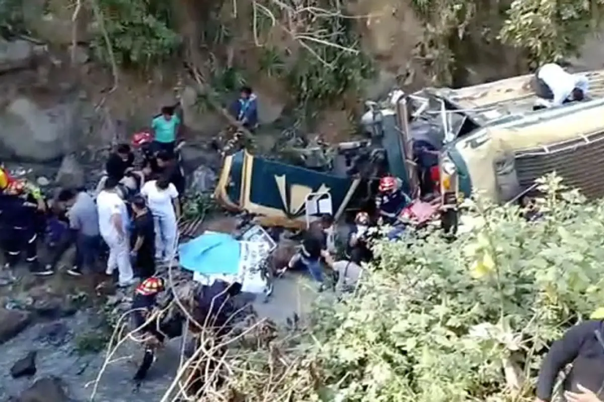 Accidente de bus en Sumpango, Sacatepéquez, 