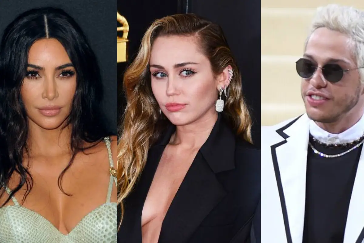 kim-kardashian-miley-cyrus-pete-davidson, 