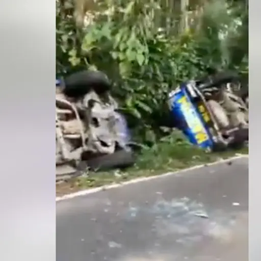 Patrullas de PNC destrozadas en Suchitepéquez ,